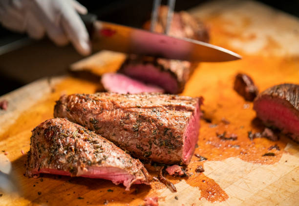 Prime beef rib roast in aging process