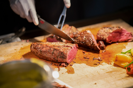 Filet  - Carving station at a party/event