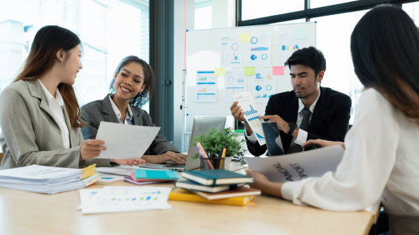 istock Multicultural Business people meeting at board room to brainstorming strategy workshop business 1427859952