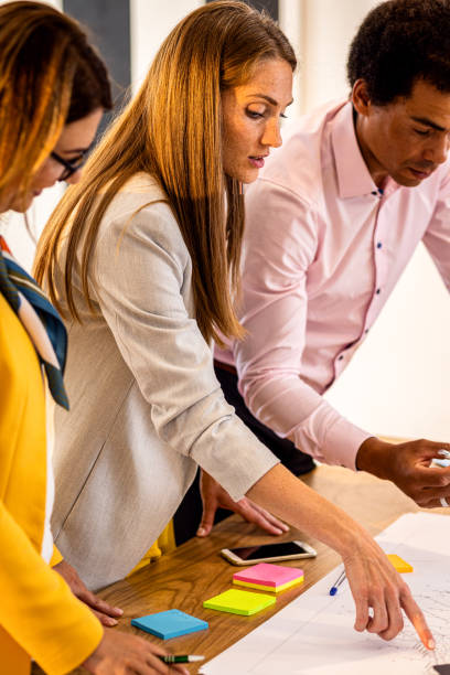 istock Group of business people working in office. 1427863791