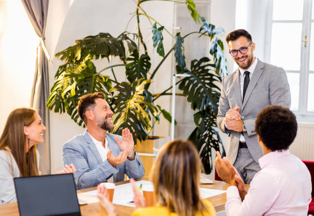 istock Group of business people working in office. 1427864534