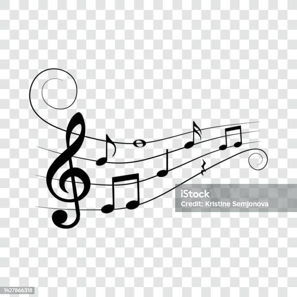 Musical Notes Isolated Music Notes Isolated Vector Illustration Stock Illustration - Download ...