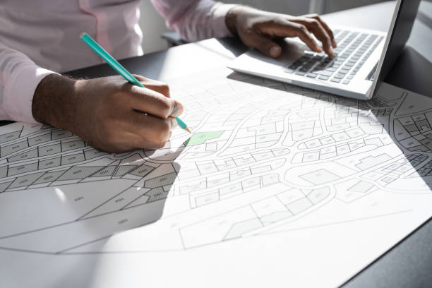 istock Cadastre City Building Survey Map 1427875961