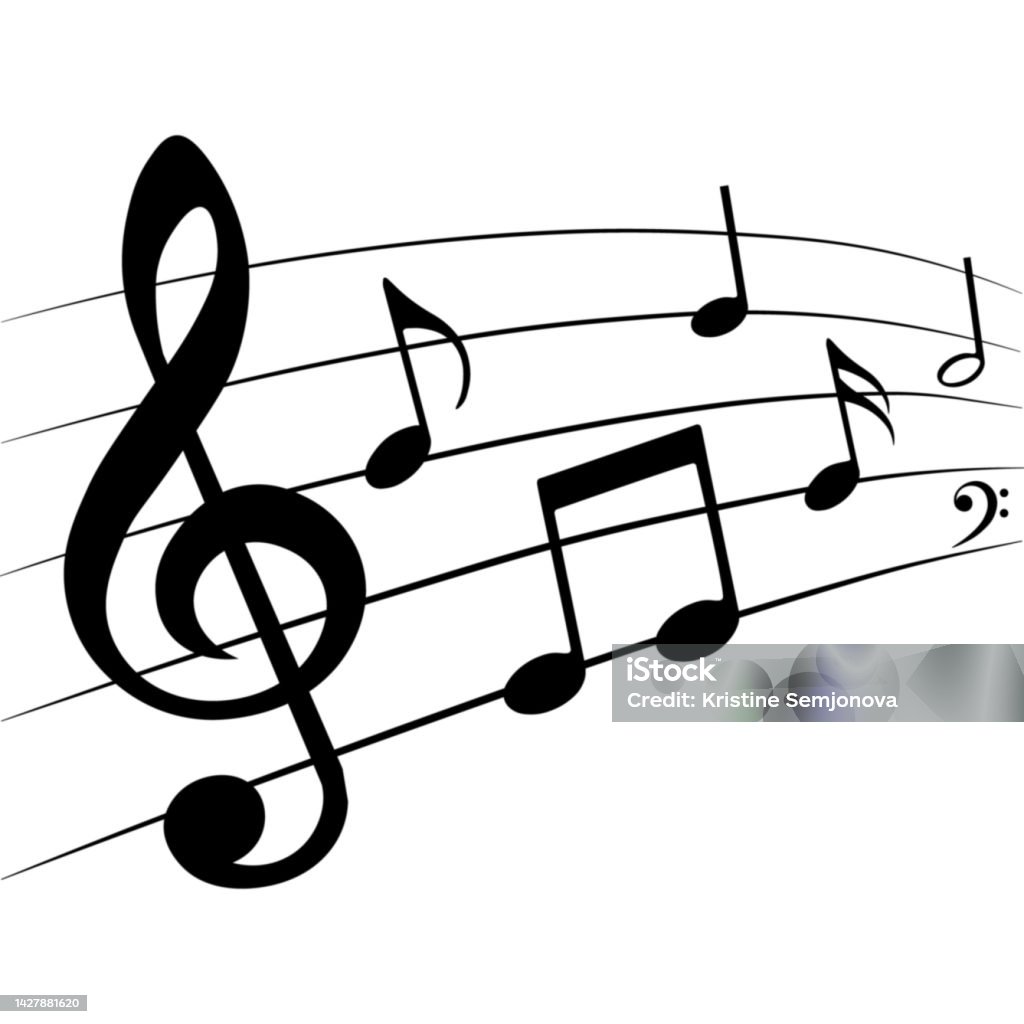 Musical Notes Isolated Music Notes Isolated Design Element Vector Illustration Stock ...