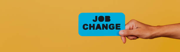 istock text job change in a signboard, banner format 1427895167
