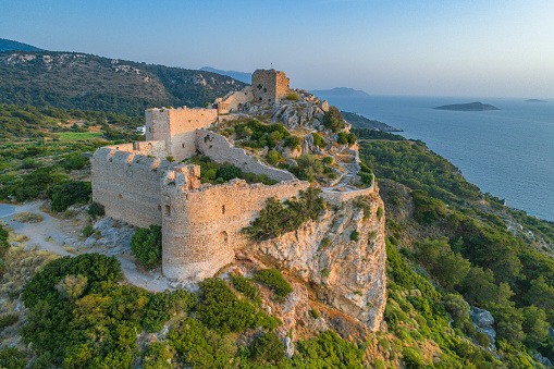 Palma de Mallorca, Spain - August 14, 2015: Bellver Castle fortress in Palma de Mallorca. Landmarks of Palma de Mallorca.