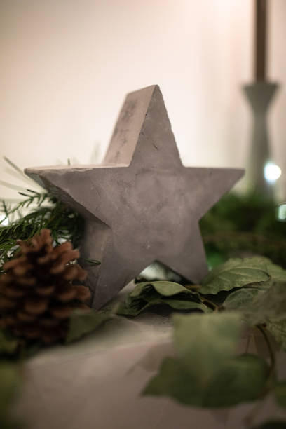 istock Closeup of a concrete star decoration 1427919019