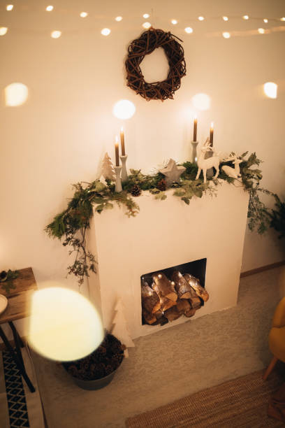 istock Minimalist background in the studio for Christmas photos 1427919545