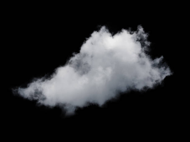 istock white fluffy clouds isolated on a black background, clipart 1427921534