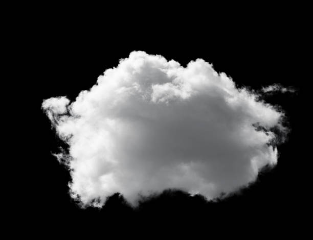 istock white fluffy clouds isolated on a black background, clipart 1427921565