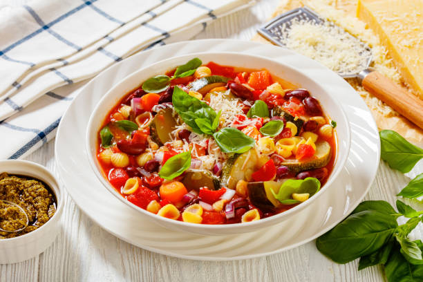 istock italian minestrone with beans, zucchini and pasta 1427921617
