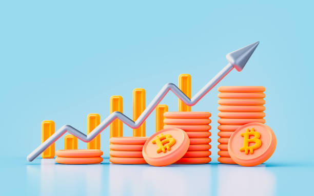 istock bitcoin chart bar arrow sign 3d render concept for crypto currency 1427923064