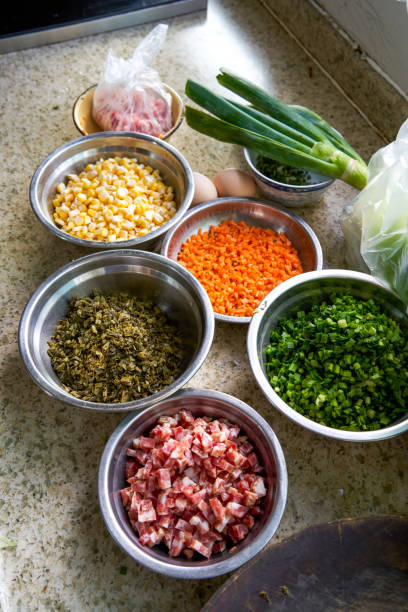 istock Various side dishes and small ingredients cut in the kitchen 1427923567