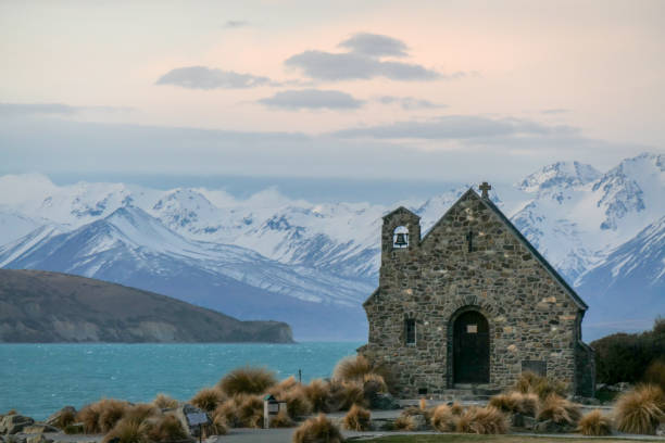 istock Church And Lake 1427924017