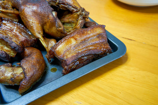 A plate of delicious sauce-flavored braised pork belly