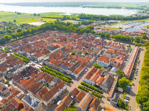 istock Elburg ancient walled town seen from above 1427925532