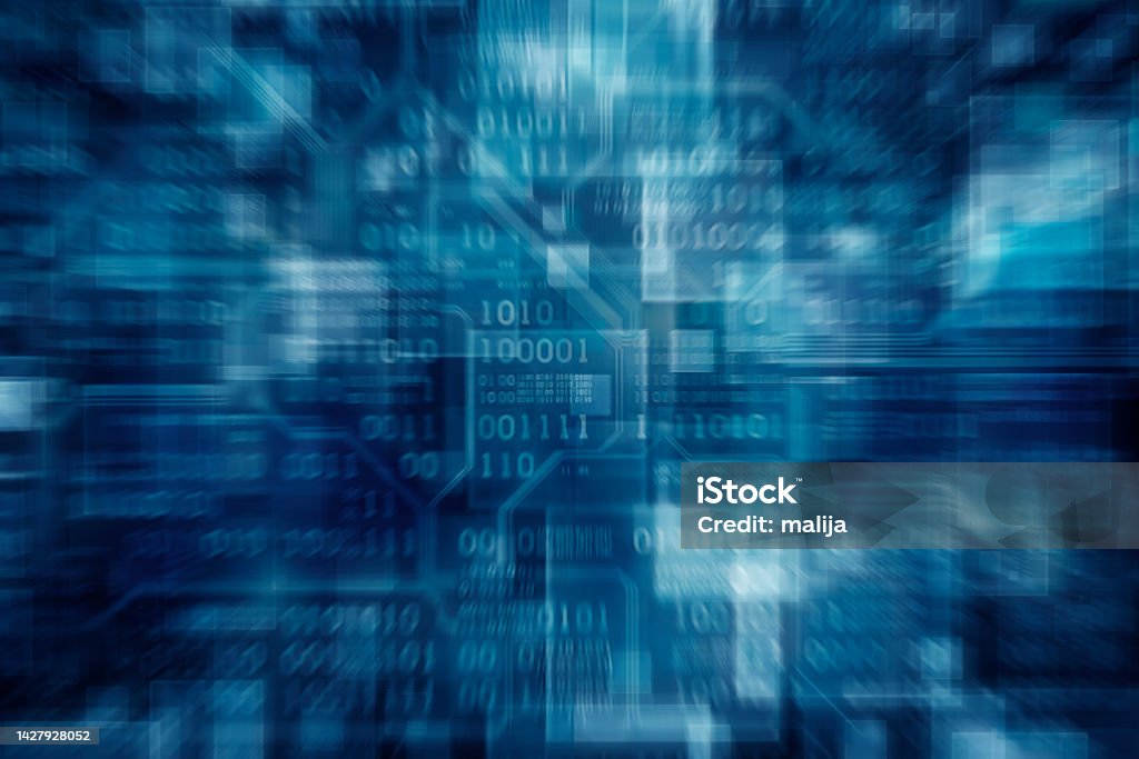 Shiny Blue Coding Background Matrix Style Binary Background With ...