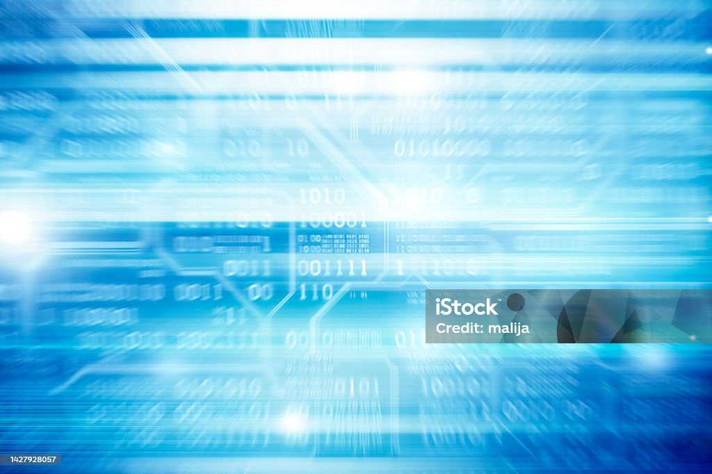 Shiny Blue Coding Background Matrix Style Binary Background With ...