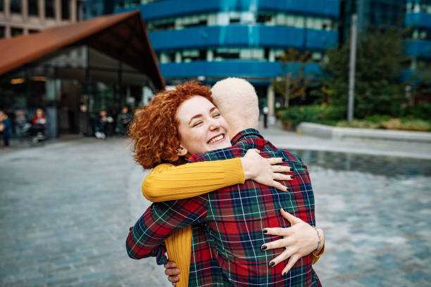 istock Beautiful people sharing emotions and hugging 1427930578