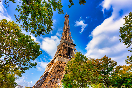 Eiffel Tower in autumn season, Paris. France