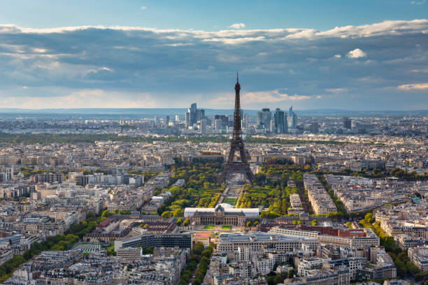 istock Eiffel Tower in Paris at sunset. France 1427935505
