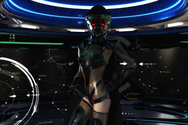 istock Artistic 3D  illustration of a science fiction scene 1427937456