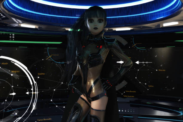 istock Artistic 3D  illustration of a science fiction scene 1427937473