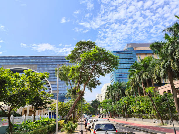 istock Low Angle View Of Modern Office Building Against Sky 1427939484