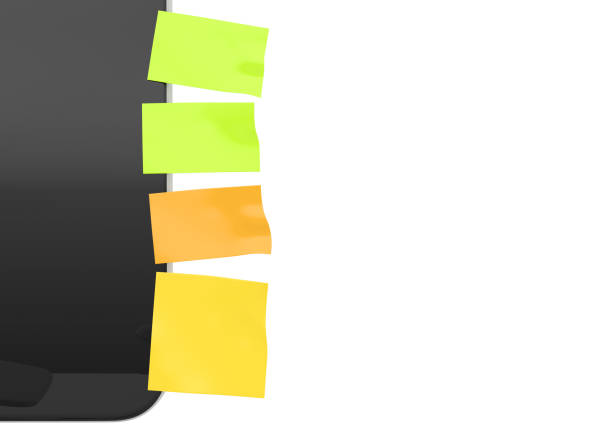 Notes in Vibrant Colors on solid background