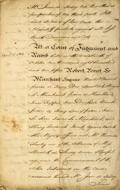 istock Used vintage old paper background calligraphic handwriting 1427953124