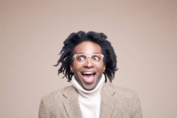 istock Portrait of excited man 1427953418