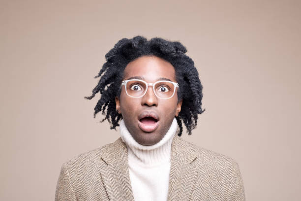 istock Portrait of shocked man 1427953536