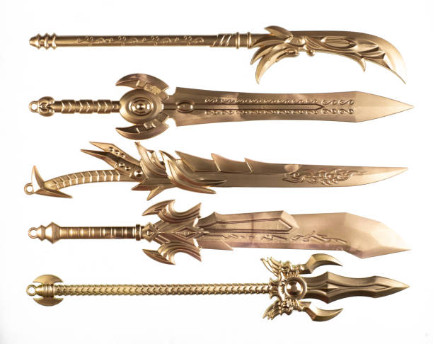 istock fantasy golden sword isolated on white background 1427955777