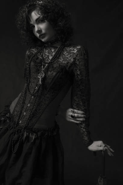 istock Elegant old fashioned vintage lady 1427958521