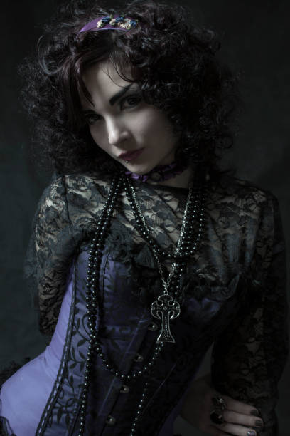 istock Elegant old fashioned vintage lady 1427958530