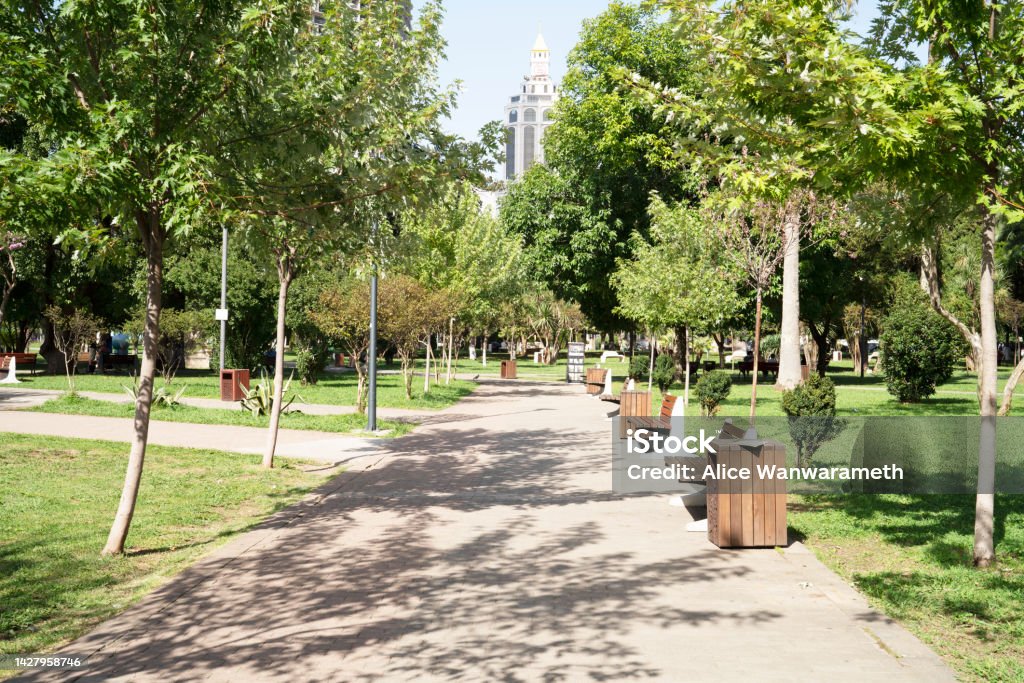 Landscape of Batumi Central Park other name Nurigeli lake Public Park  in Batumi Adjara Georgia Landscape of Batumi Central Park other name Nurigeli lake and park Public Park  in Batumi Adjara Georgia for background Adjara Stock Photo