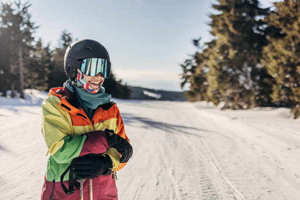 istock Female skier on mountain 1427962855