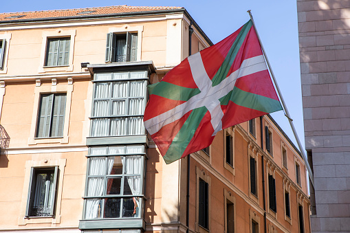 The official flag of the Basque Country Autonomous Community of Spain