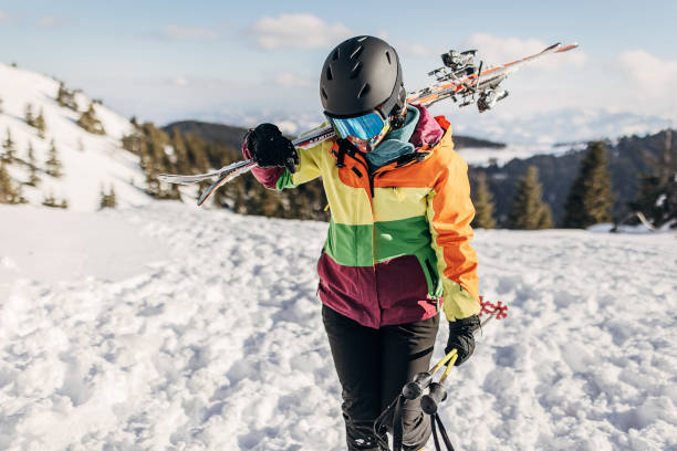 istock Female skier on mountain 1427962959