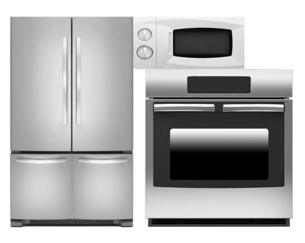 istock Refrigerator, oven and microwave oven 1427969750