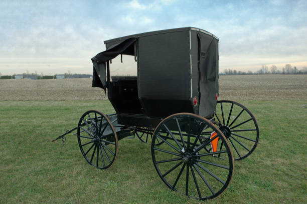 istock Amish Carriage-with hay bales-Hamilton County, Indiana 1427974500