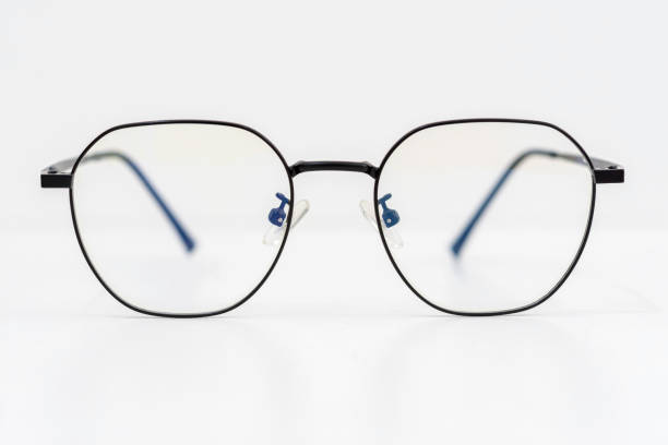 istock Metal and plastic eyeglass frames, sun protection and eye protection. 1427976495