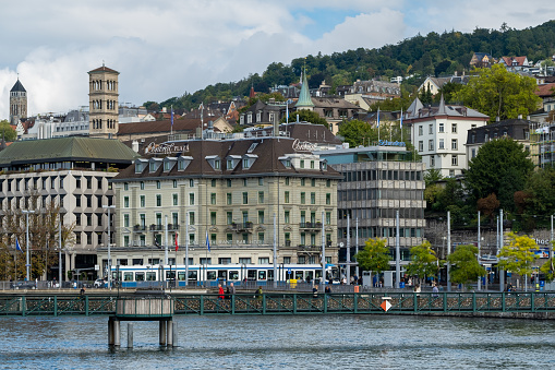 Beautiful architecture of Zurich city