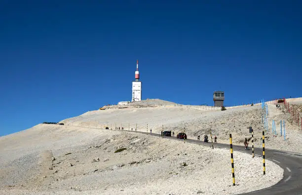 View of the summit of Mont Ventoux
