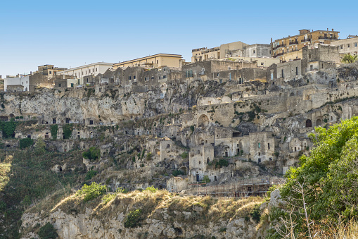 Impression around Matera in the region of Basilicata in Southern Italy