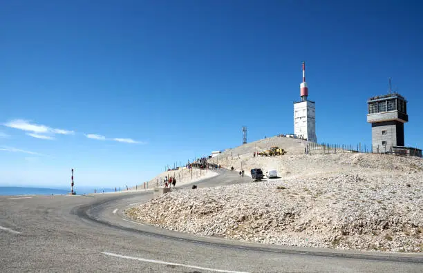 View of the summit of Mont Ventoux