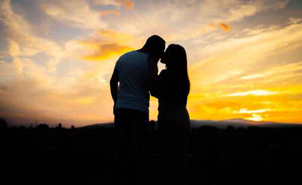 istock Young romantic couple in love 1427987392