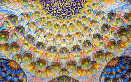 Maravilloso arte interior islámico de la ruta de la seda photo