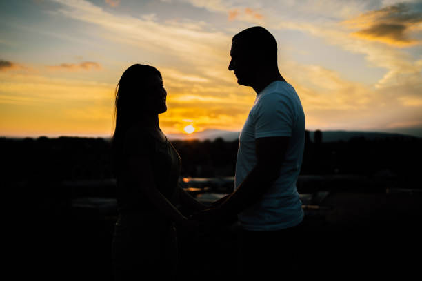 istock Young romantic couple in love 1427988237