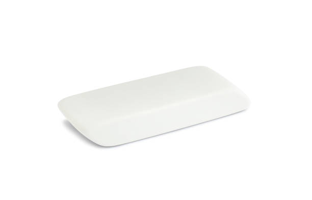 istock New eraser isolated on white. School stationery 1427988325